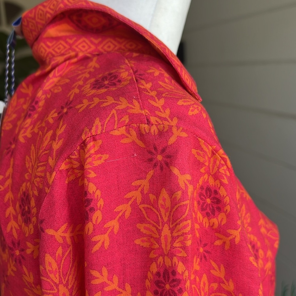 Farm Rio V Neck Tie Front Midi Dress - Picture 7 of 16